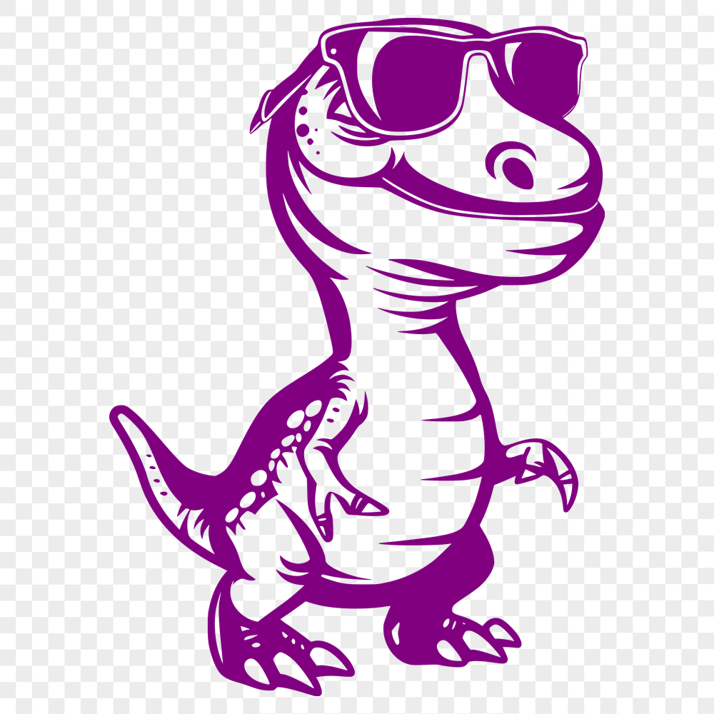 Baby Dinosaur In DXF File Format