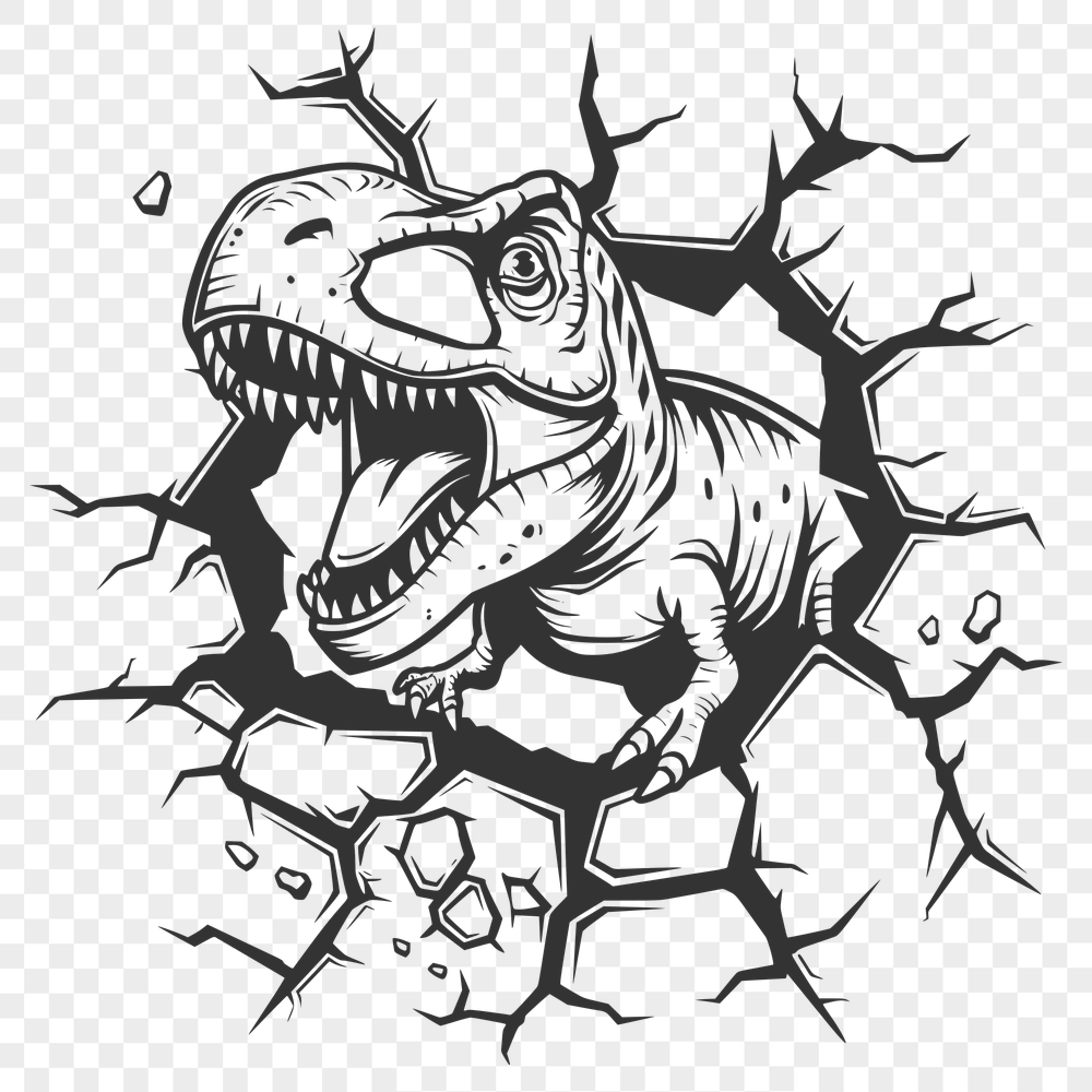 Artistic T Rex Digital Art