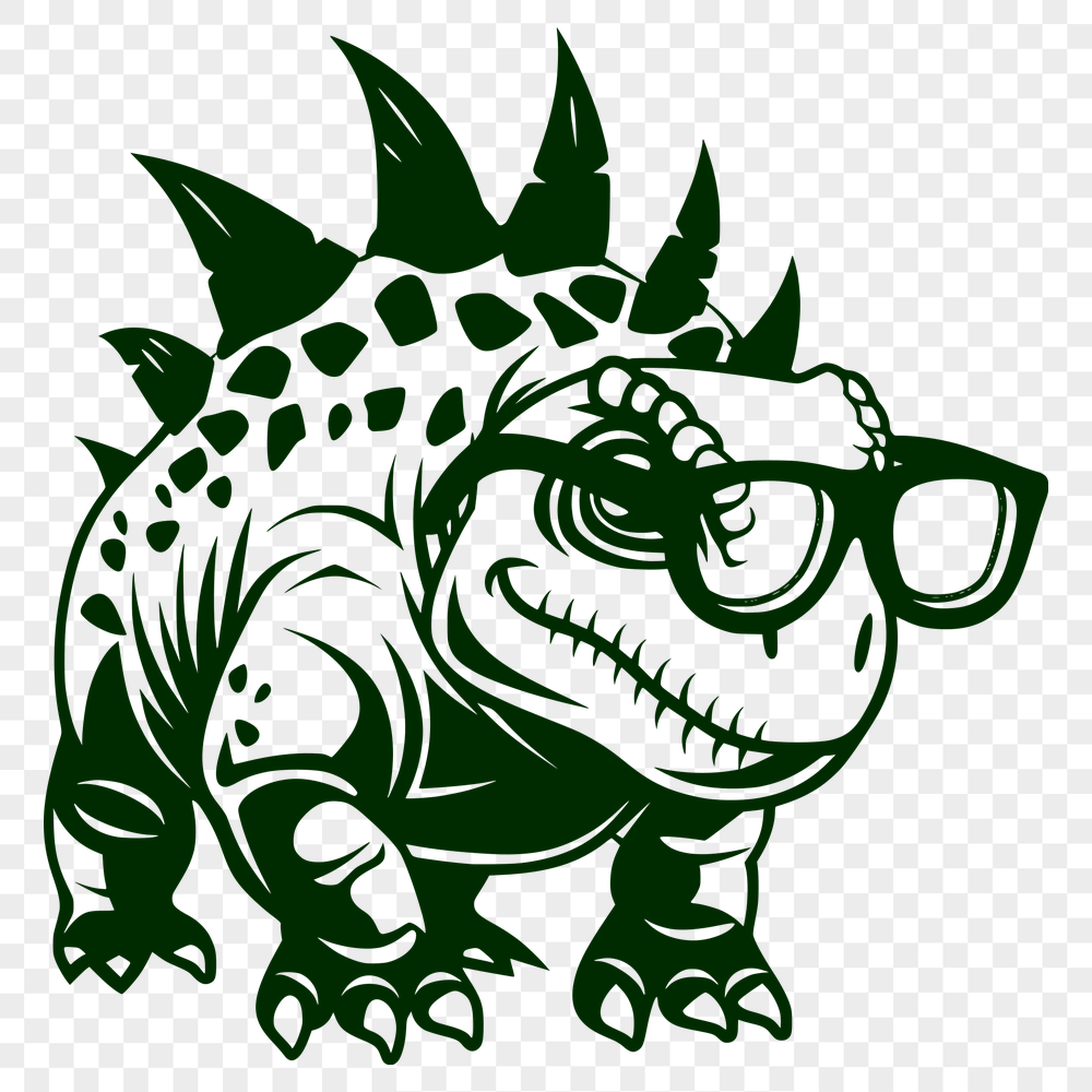 Dinosaur Wearing Glasses