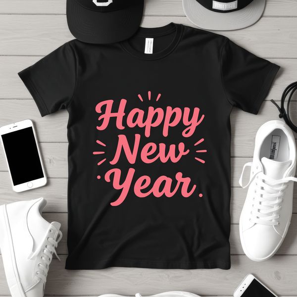 A vector illustration of a New Year's theme, suitable for commercial or personal use in various design projects.