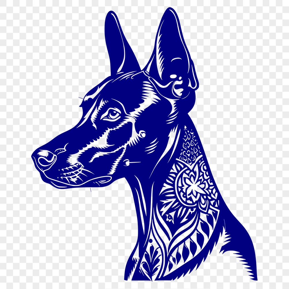 Free Beautiful Doberman Pinscher Clipart