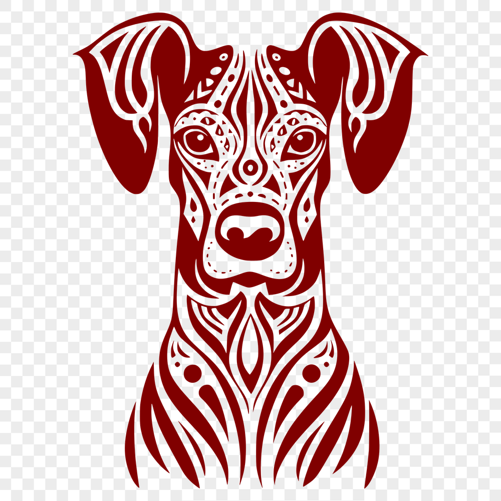 Artistic Doberman Pinscher Template