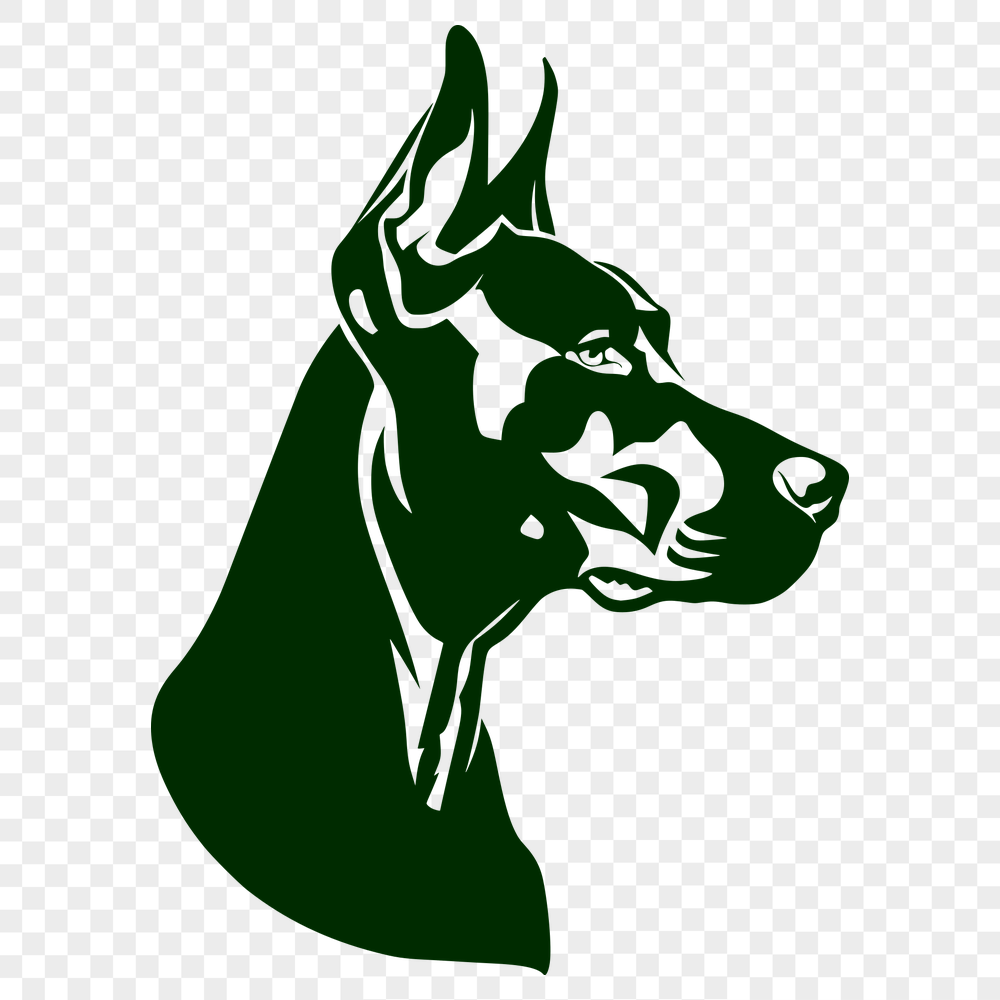 Free Creative Doberman Pinscher Vector Art