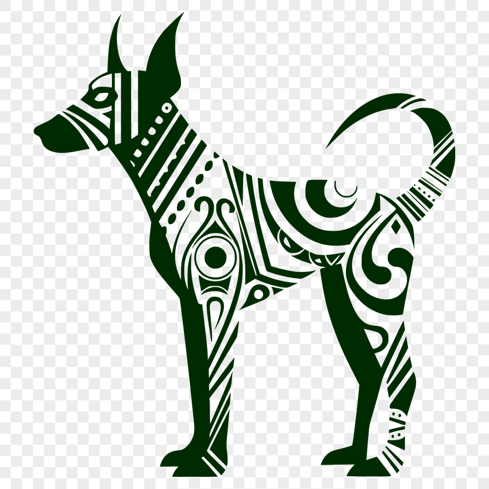 Unique Standing Dog Artwork