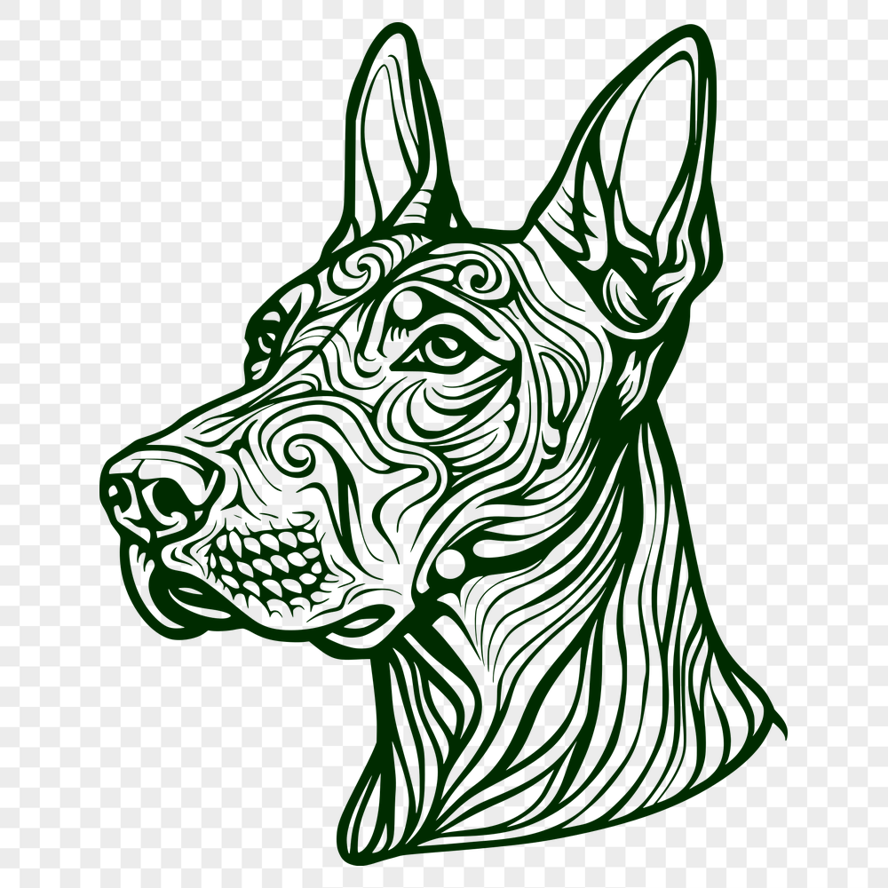 Free Creative Doberman Pinscher Printable Image