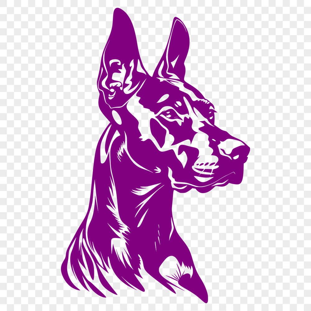 Free Unique Doberman Pinscher Vector Image