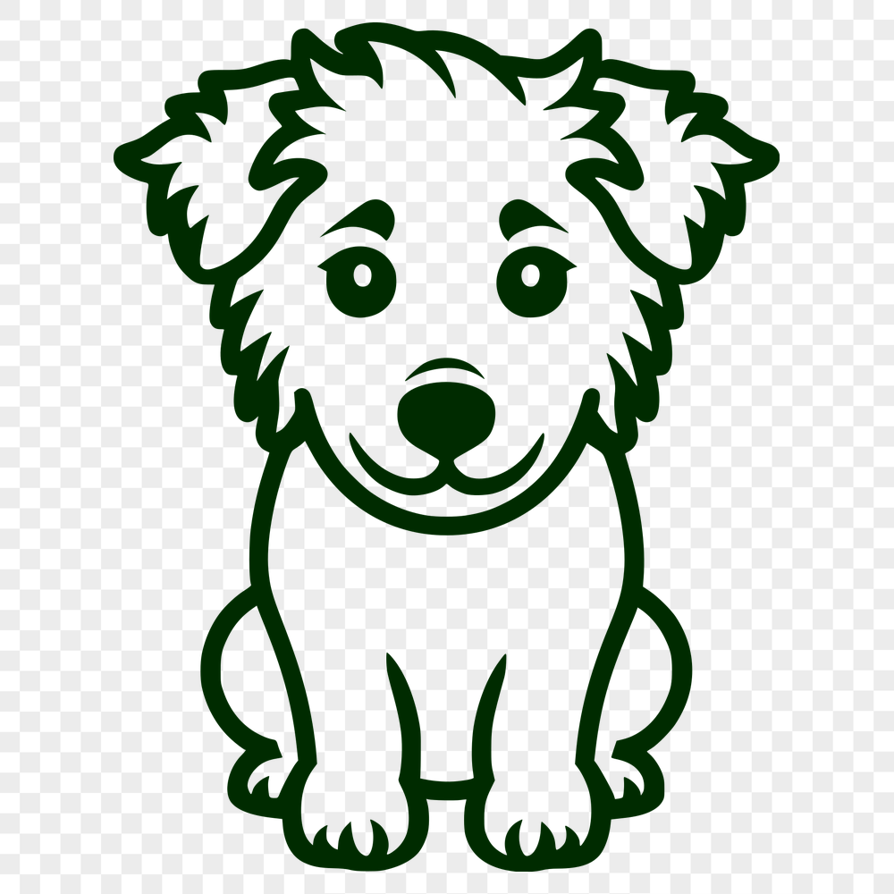 Cute Sitting Dog SVG