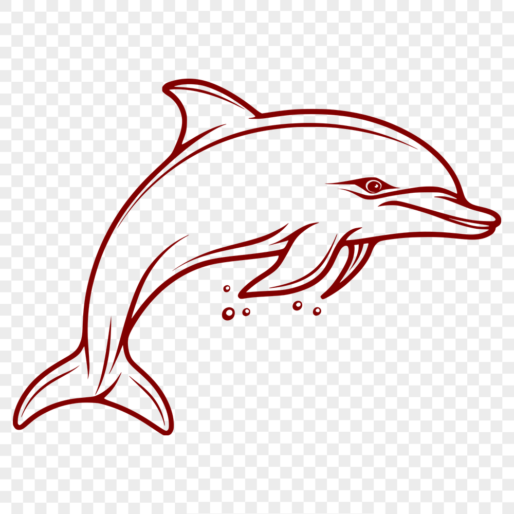 Free Beautiful Dolphin Printable Artwork