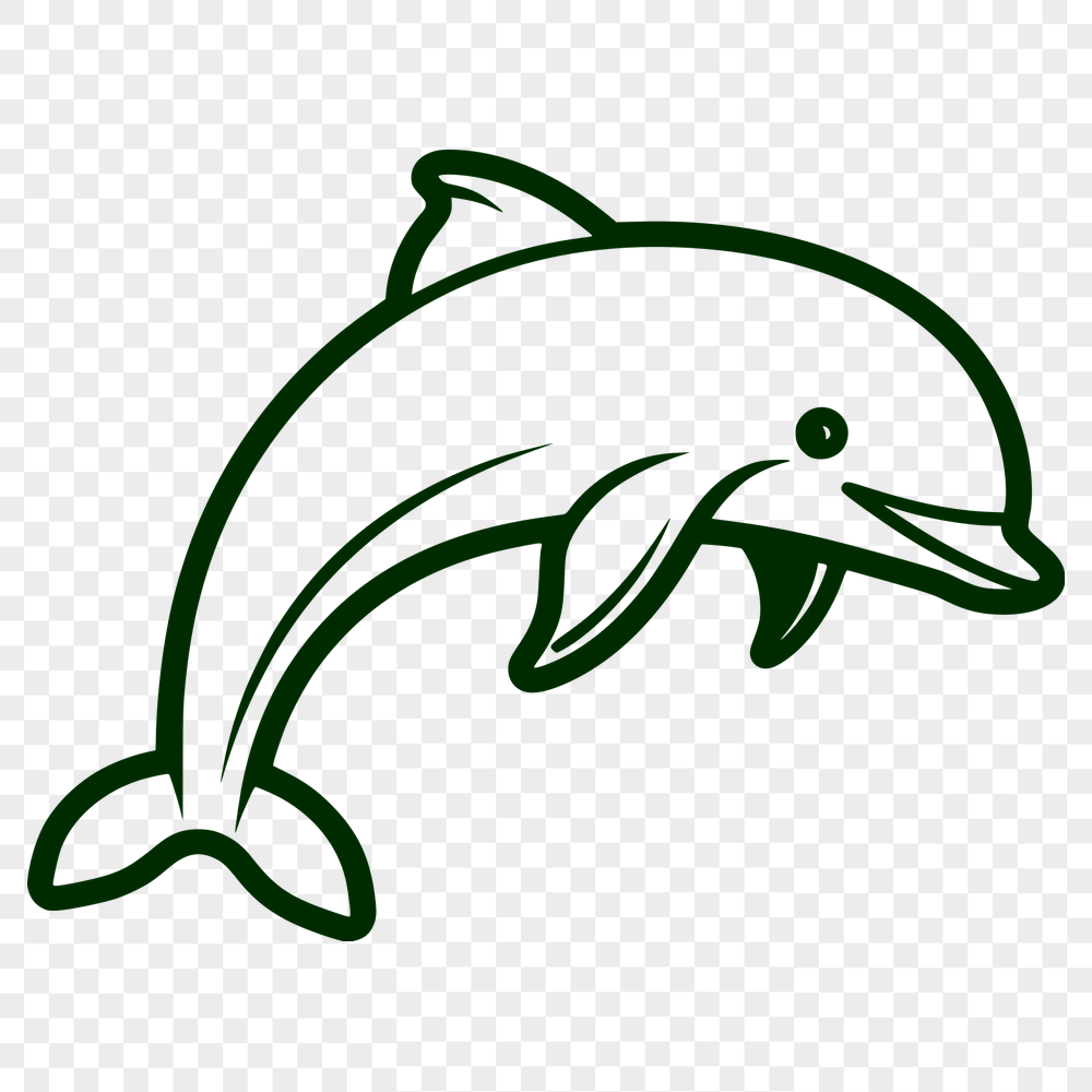 Free Dolphin Drawing