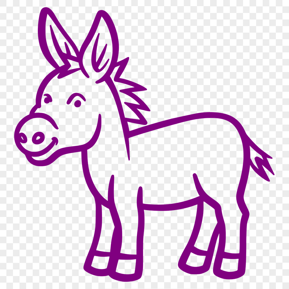 Free Artistic Donkey Decal