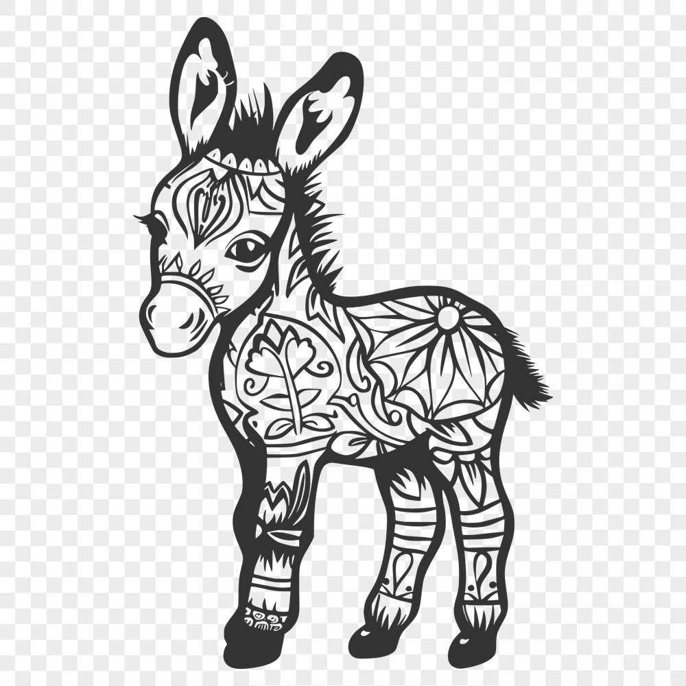 Unique Donkey Vector Image