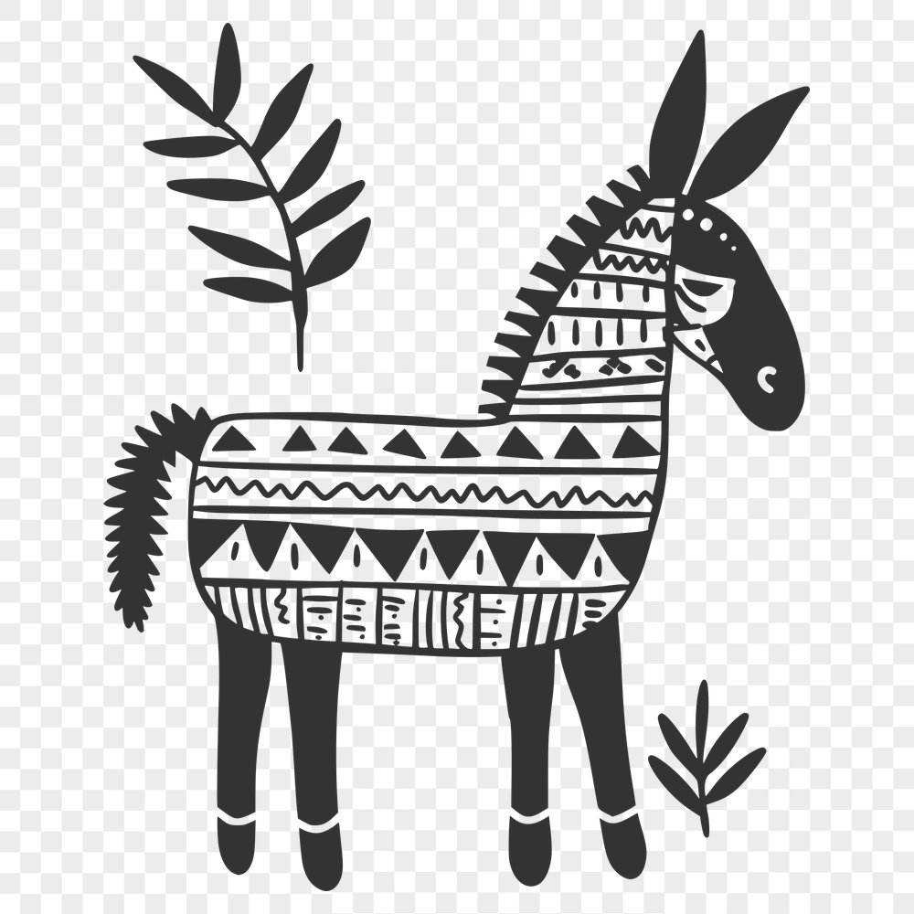 Unique Donkey SVG