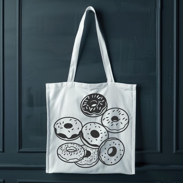 A digital illustration of a donut as a standalone vector graphic.