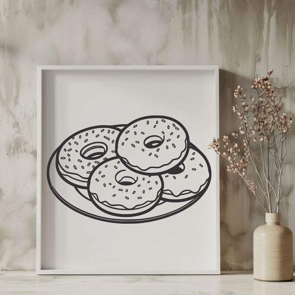 A donut-shaped dessert made with a variety of sweet ingredients, served as a treat.