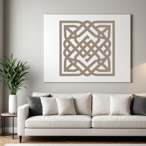 Ornate Celtic shape with intricate embellishment, suitable for digital cutting machines like Cricut and laser cutters.