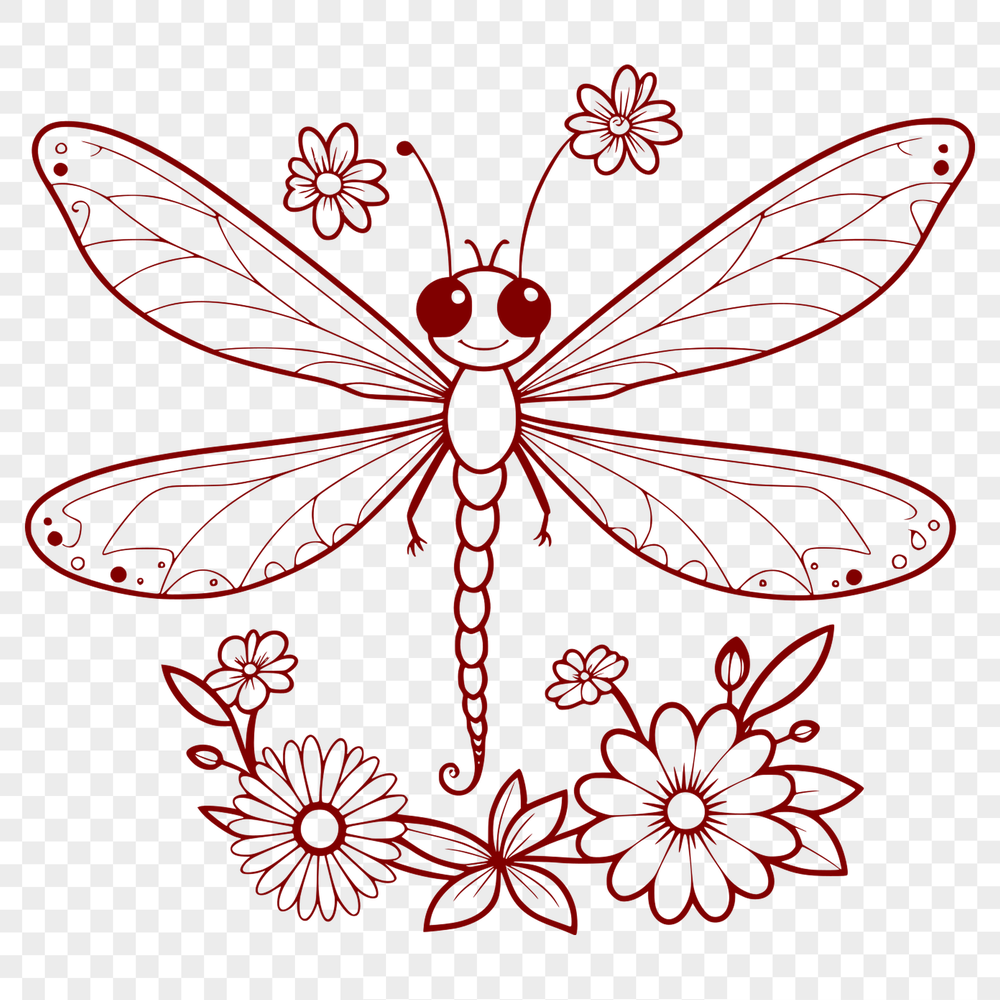 Colorful Dragonfly Design Download Colorful dragonfly illustration suitable for vector design projects