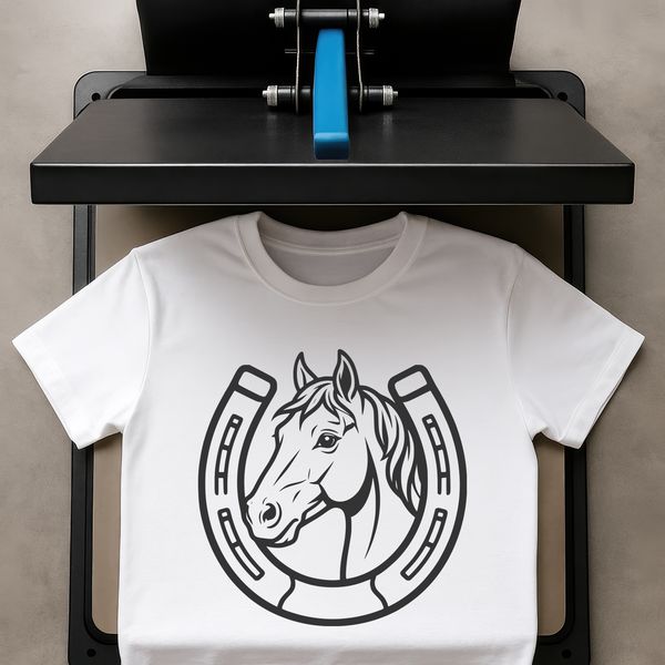 Free SVG horse shoe template for DIY projects and web design