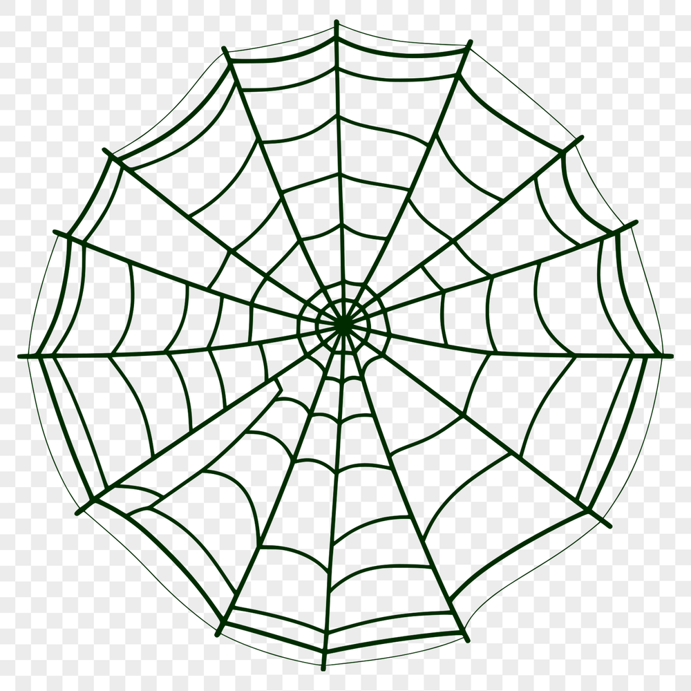 Beautiful SVG Web Design Element High-resolution, scalable graphic of a complex spider web structure.