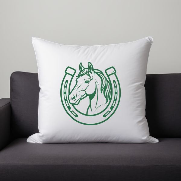SVG horse shoe template for laser cutting and engraving