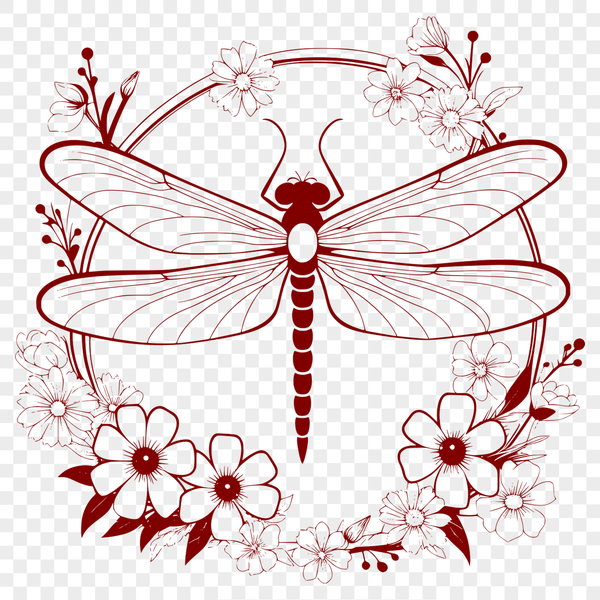 Colorful Dragonfly Vector Graphics A colorful dragonfly design with intricate details, suitable for vector graphics.