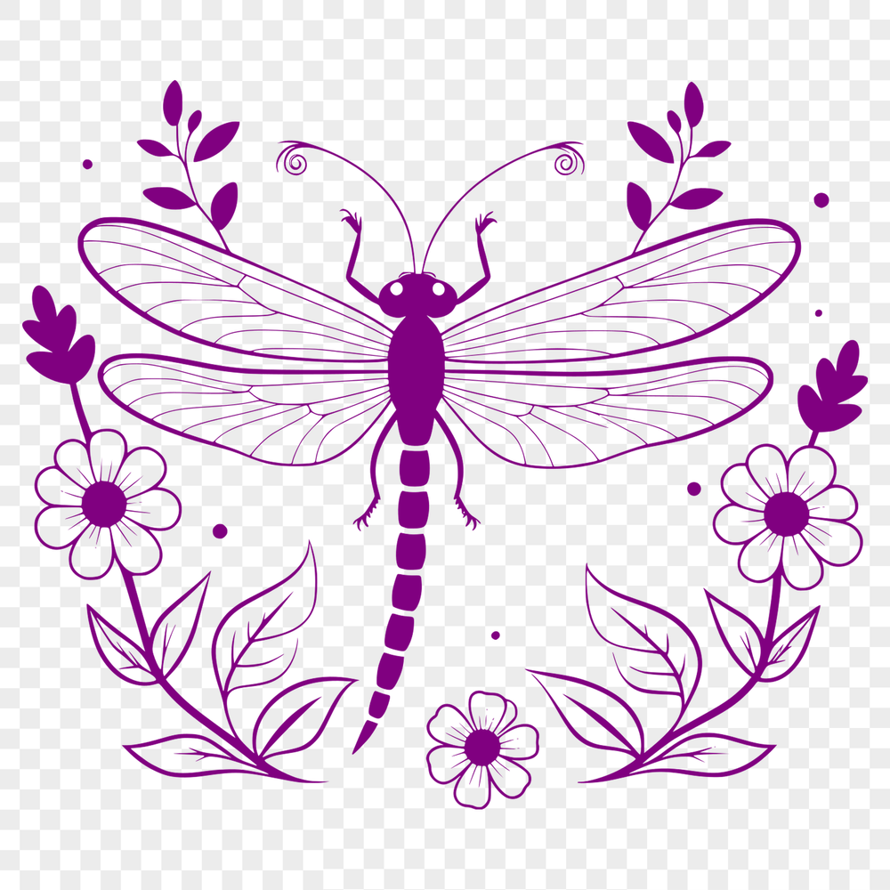 Free Dragonfly Clip Art A vibrant dragonfly illustration in vector format, ideal for graphic design and digital crafting projects.