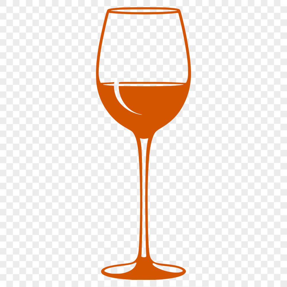SVG Graphic of a Glass of Wine Vector graphic representation of a wine in a glass, suitable for commercial and personal use.