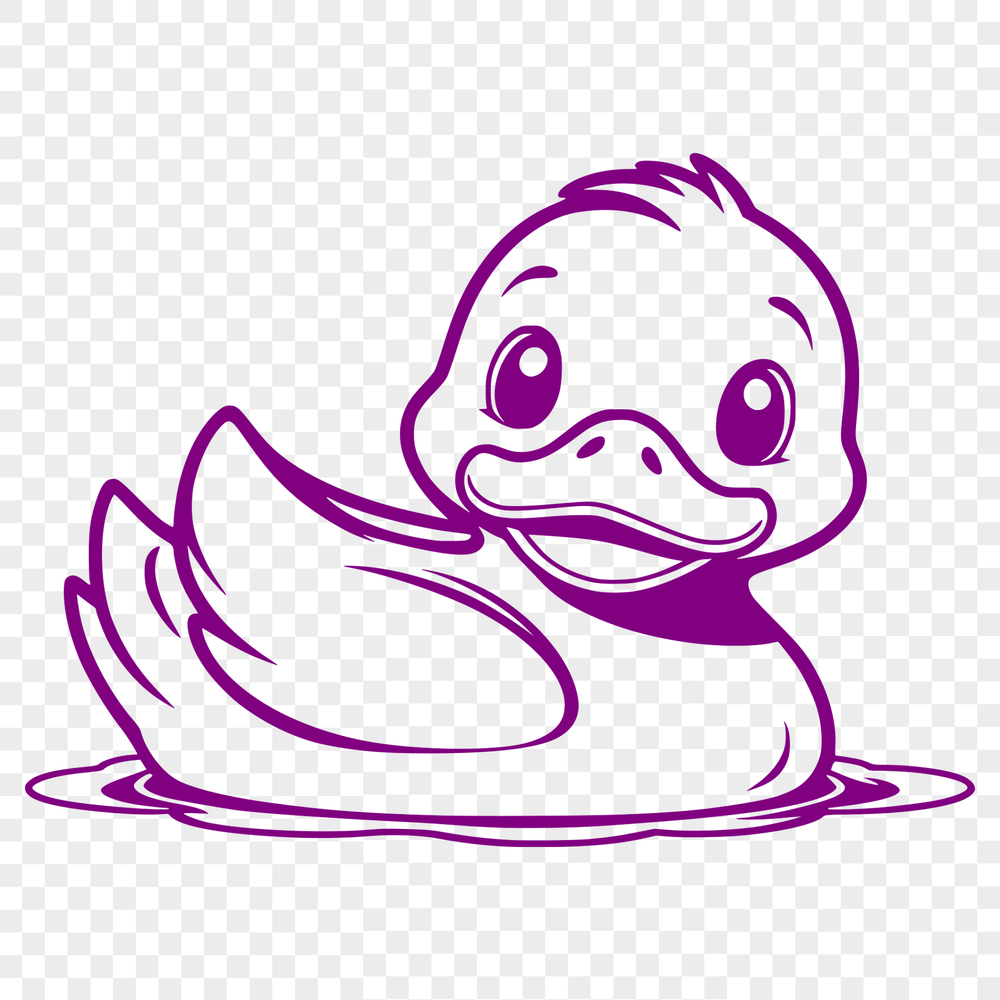 Duck Clip Art for Personal Use A graphic representation of a bird species featuring a duck design in SVG file type.