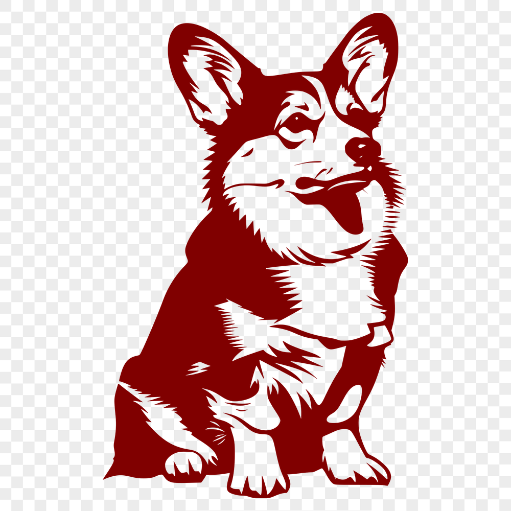 Creative Corgi Printable Image