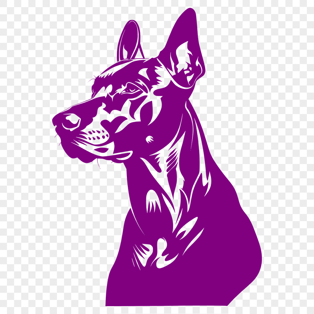 Stunning Doberman Pinscher SVG