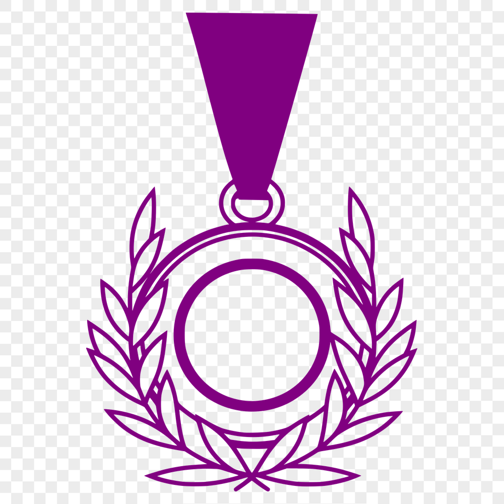 Unique Medal In SVG - For Free Download, Commercial Use