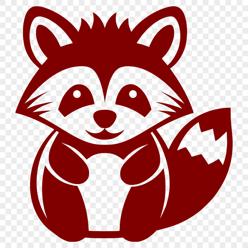 Free Unique Racoon Vector Illustration