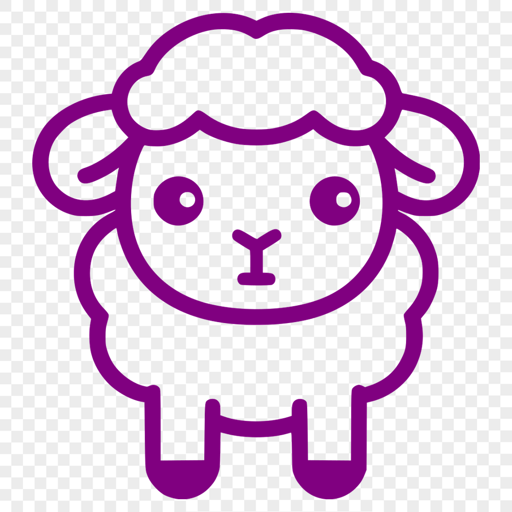 Beautiful Sheep Digital Drawing