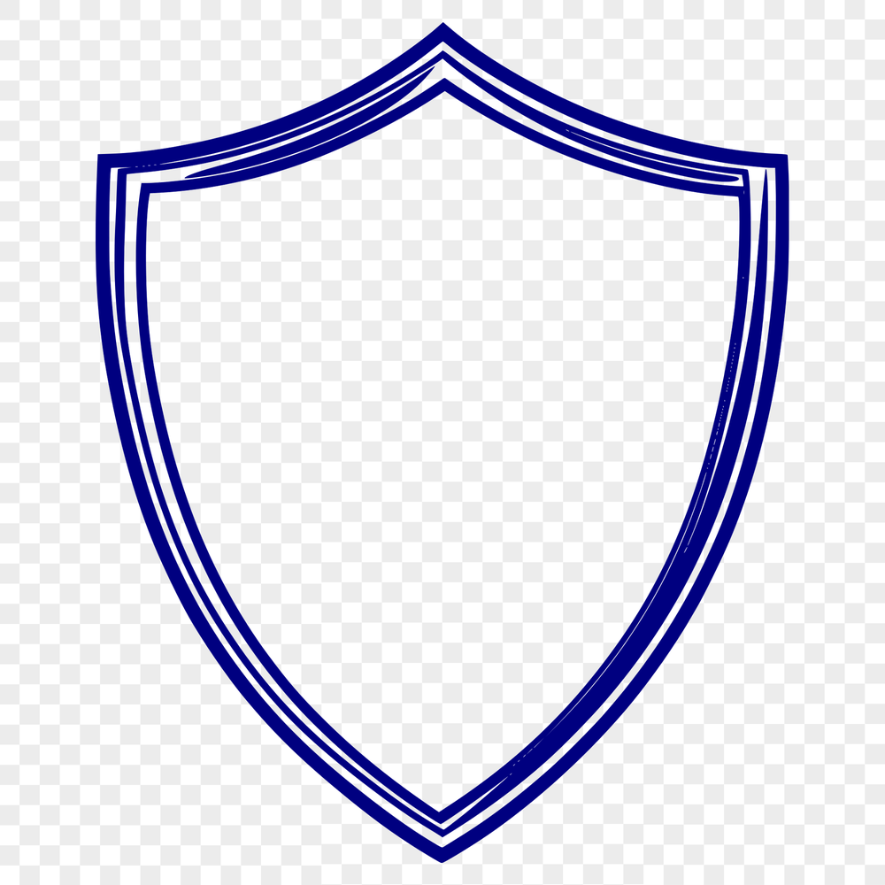 Vector Shield Icon in High-Resolution Format A graphic shield icon in vector format.