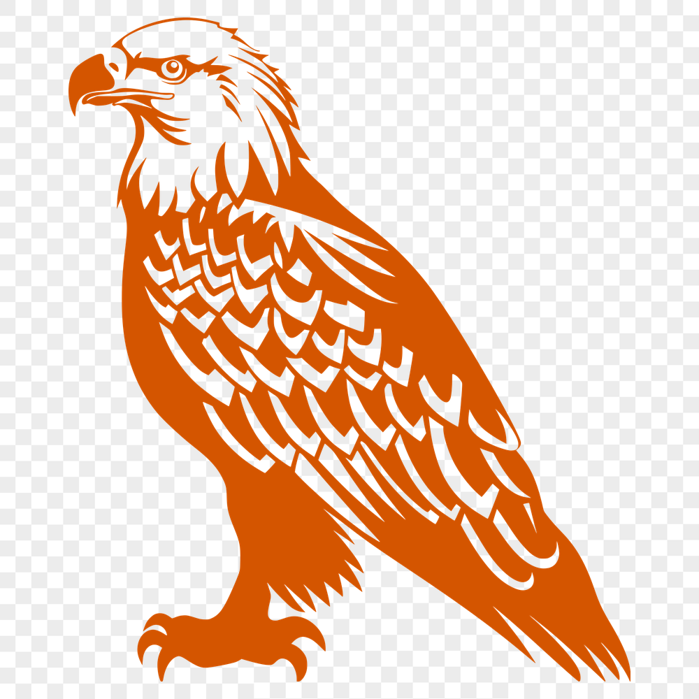 Perched Eagle Clip Art