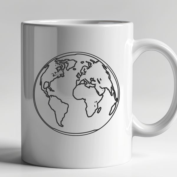 Vibrant 3D Planet Illustration A 3D illustration of the planet Earth in a simple vector design.