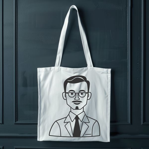 Simple Educational Icon A simple illustration of a man in a teacher's profession, suitable for educational purposes.