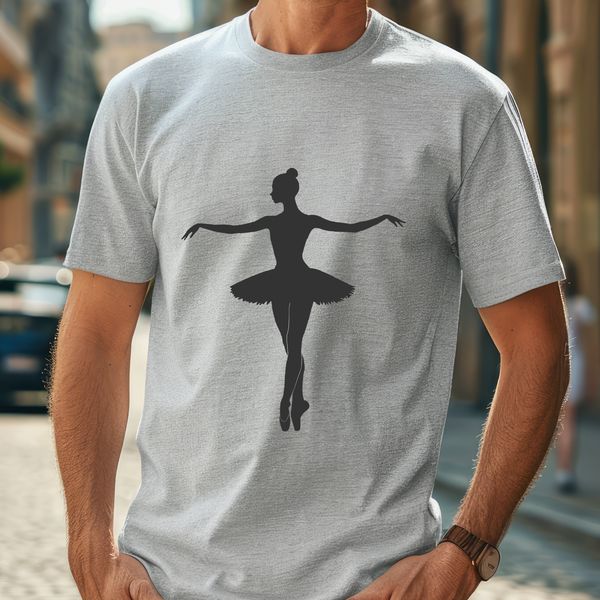 Ballerina in Elegant Pose A digital illustration of a ballerina in a pose from the classic ballet Swan Lake, created as a scalable vector graphic.