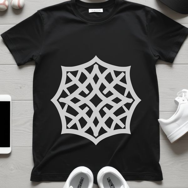 A detailed vector illustration of an ornate Celtic shape with intricate embellishments.