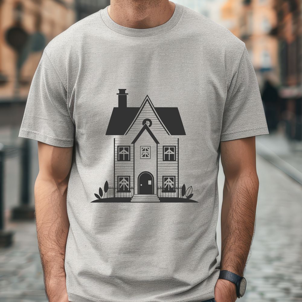 House Silhouette SVG Image A simple vector design of a house, suitable for various applications including commercial and personal use.