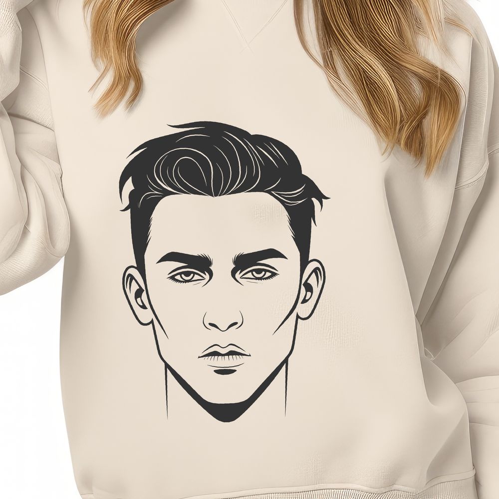 Free Male Clipart Design SVG File A digital illustration of a man in a vector format.