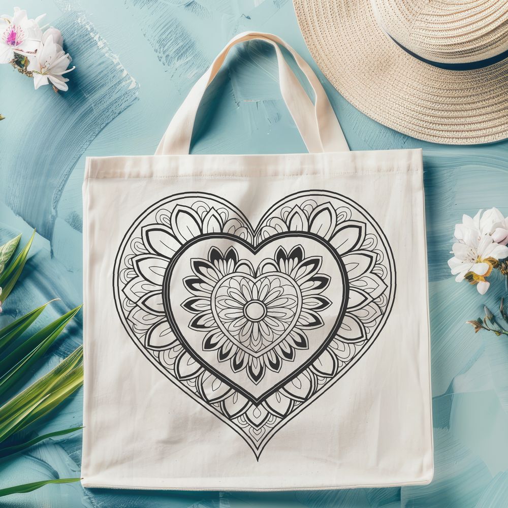 Intricate Love Symbol A stylized, intricate heart design created with vector lines, perfect for digital crafting and personal projects.