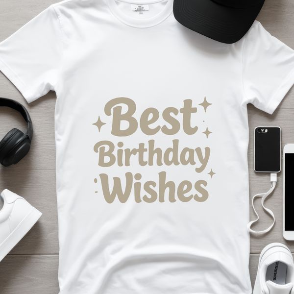 A colorful vector illustration of a birthday quote with a cheerful design.