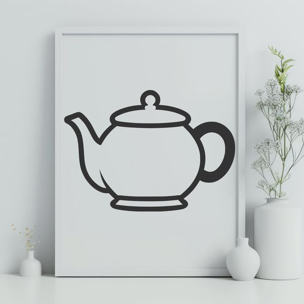 Beautiful Teapot Illustration for Clip Art Designs A teapot illustration suitable for vector art and clip art designs.