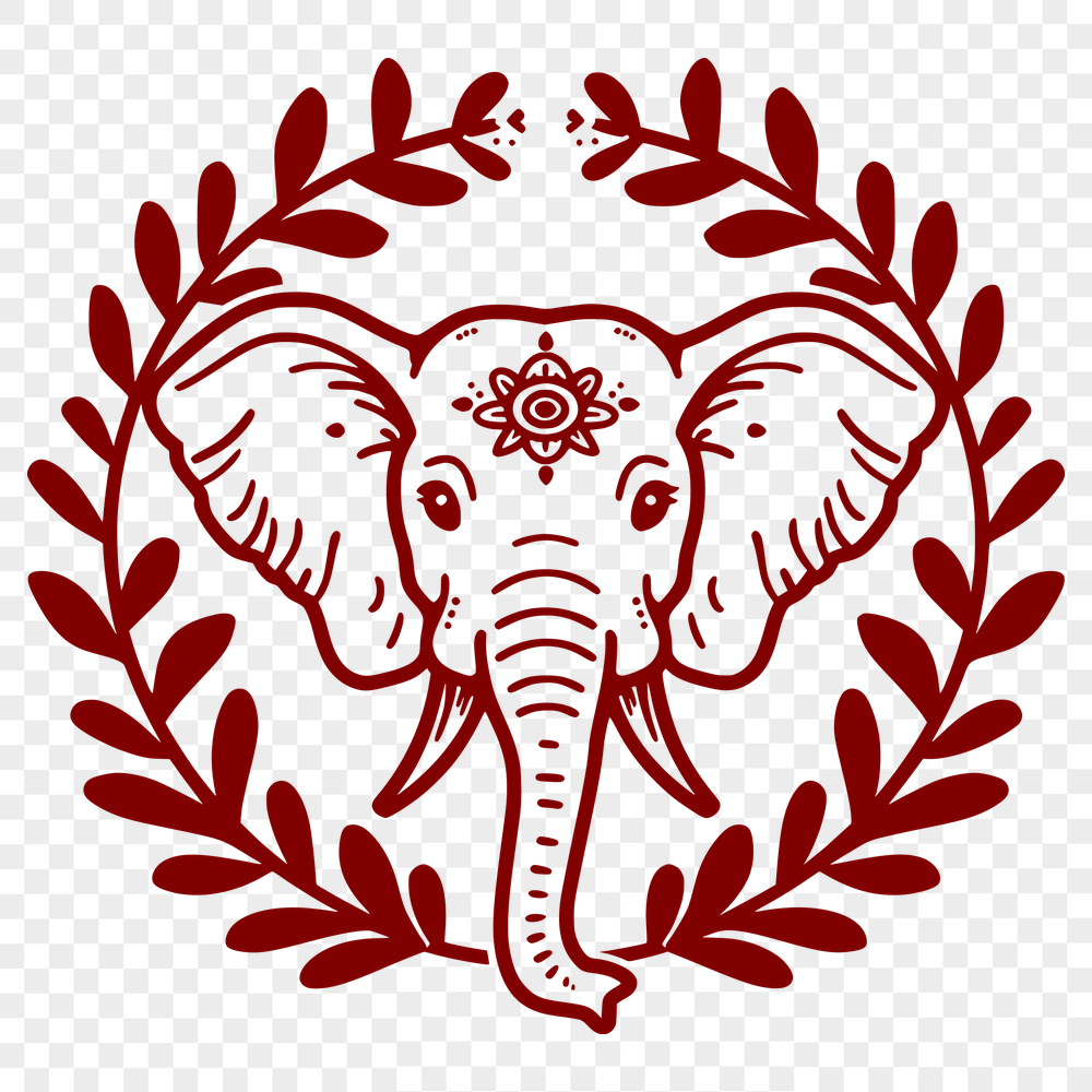 Free Ornate Elephant Vector Art