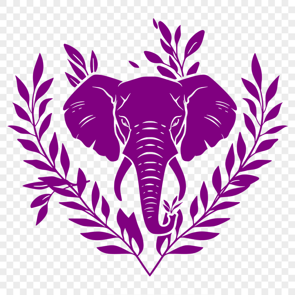 Free Ornate Elephant Vector Illustration