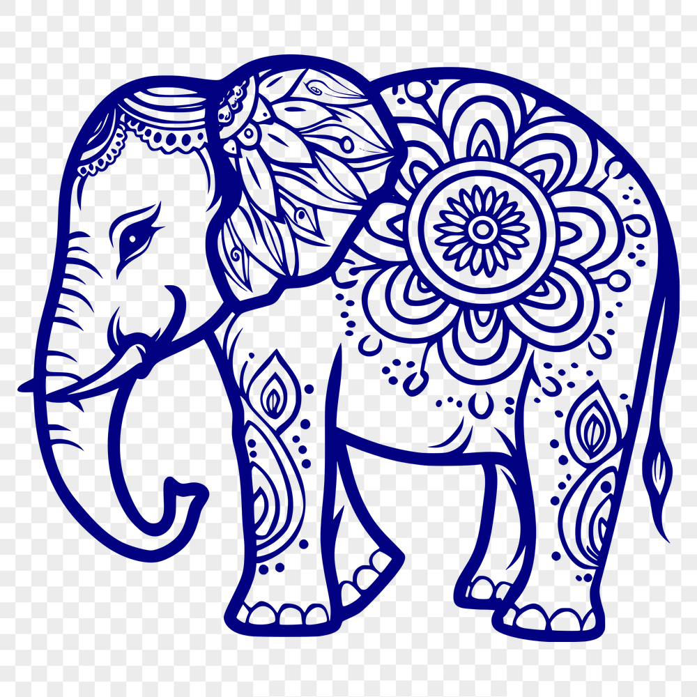 Free Artistic Elephant Vector Illustration