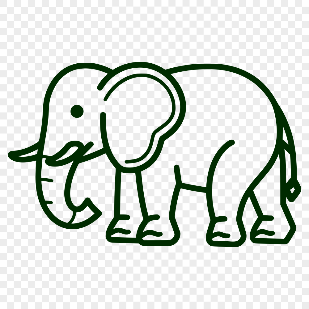 Free Creative Elephant Printable Image