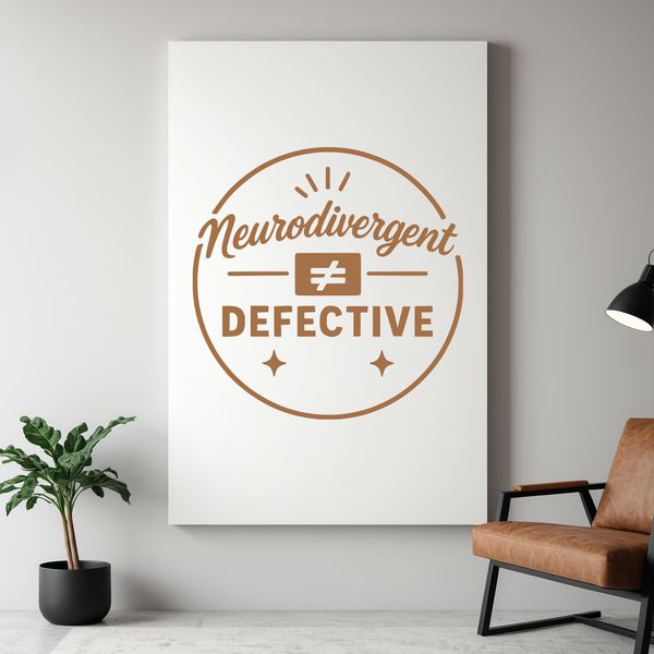 Diverse Minds Vector Quote Graphic Neurodivergent quotes illustration in vector format for commercial or personal use.