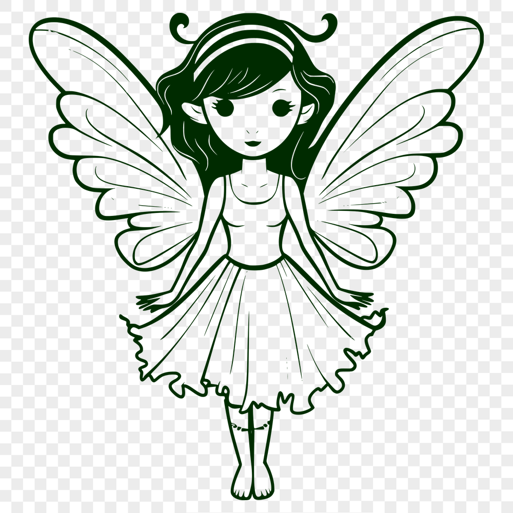 Stunning Fairy Digital Drawing