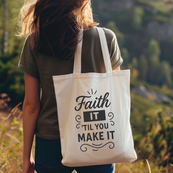 Inspiring Faith Quotes Vector Design Religious quote illustration with inspirational message in vector format.